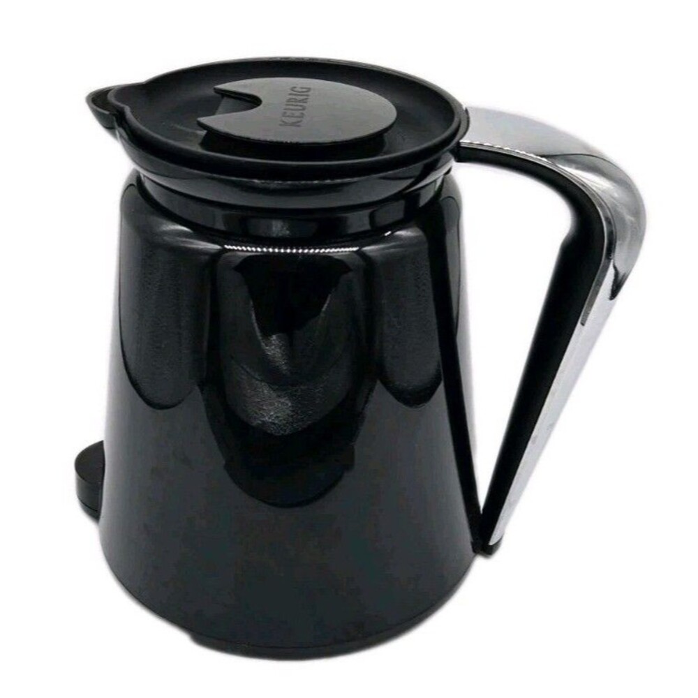 Keurig 2.0 Thermal Carafe Coffee Pot Black Silver 4 Cup 32oz With Lid Pitcher